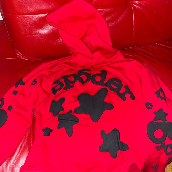 Sp5der Red Beluga Hoodie